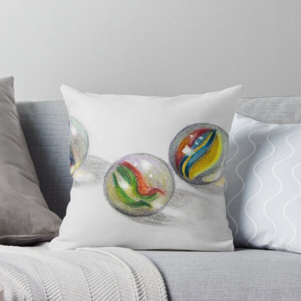 Item preview, Three Glass MARBLES, Colour Pencil Art, Realism Art designed and sold by JoyfulWhimsy.
