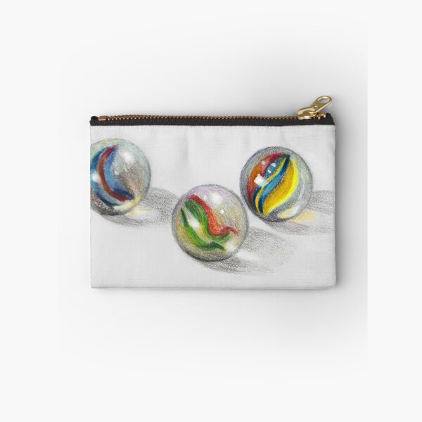 Item preview, Three Glass MARBLES, Colour Pencil Art, Realism Art designed and sold by JoyfulWhimsy.