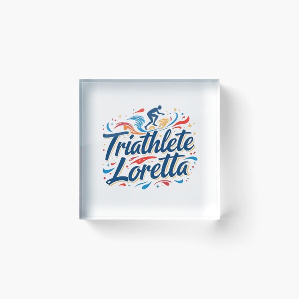 Item preview, Dynamic Triathlete Loretta - Swim, Bike, Run designed and sold by Triathlongram.