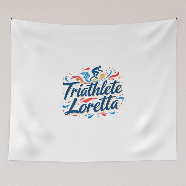 Item preview, Dynamic Triathlete Loretta - Swim, Bike, Run designed and sold by Triathlongram.