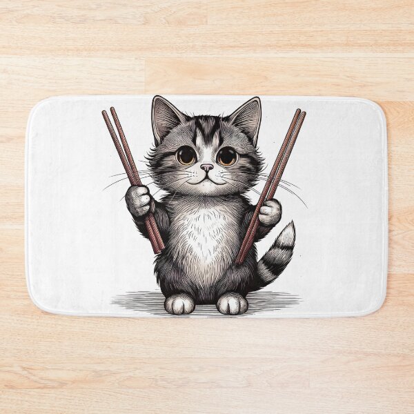 Item preview, Kitty - Chopsticks designed and sold by Jenyffercom.