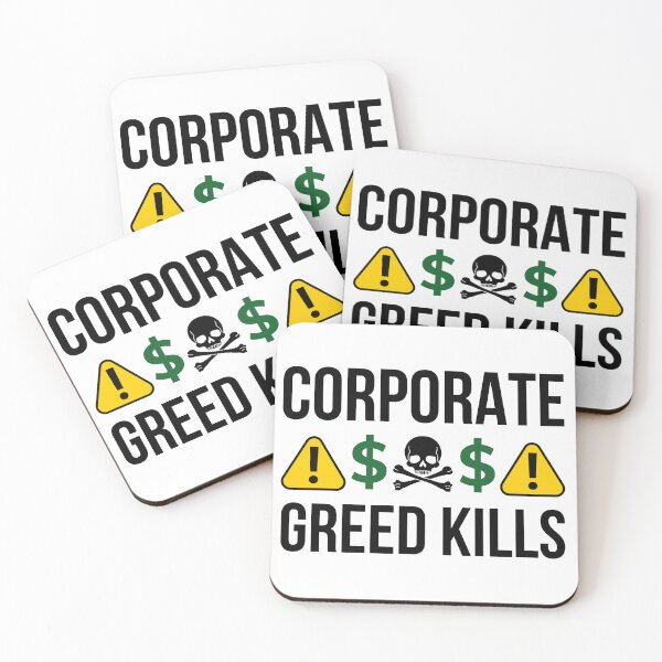 Item preview, Corporate greed kills  designed and sold by Rachel the Artist .