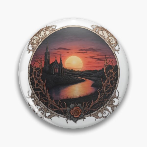 Item preview, Gothic Style Sunset Landscape  designed and sold by Nosy is Everything.
