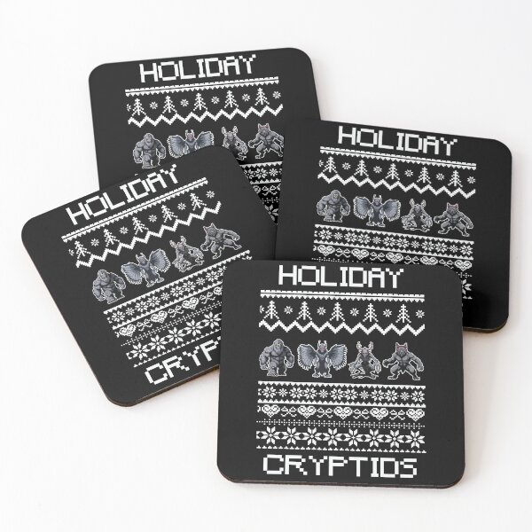 Item preview, Cryptid Christmas -  Merry Cryptids Ugly Christmas, Mothman, Sasquatch, Dogman, Wendigo designed and sold by Getup-clothing.