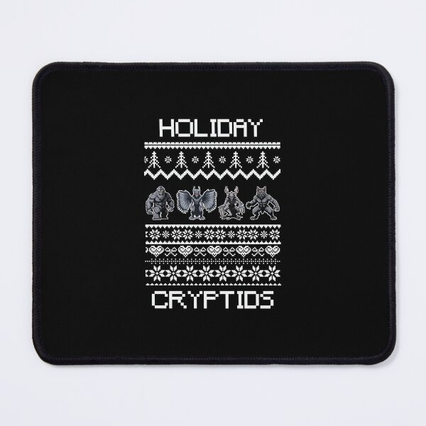 Item preview, Cryptid Christmas - Merry Cryptids Ugly Christmas, Mothman, Sasquatch, Dogman, Wendigo designed and sold by Getup-clothing.