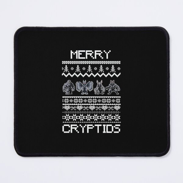 Item preview, Cryptid Christmas - Merry Cryptids Ugly Christmas, Mothman, Sasquatch, Dogman, Wendigo designed and sold by Getup-clothing.