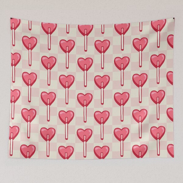Item preview, Cute and Lovely Valentine's Day Heart Lollipop Pattern designed and sold by tartagain.