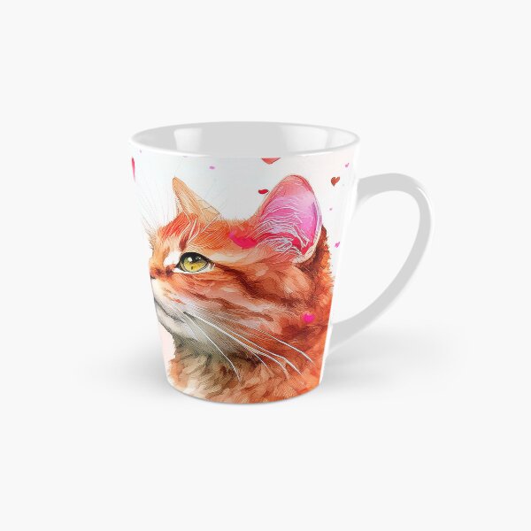 Item preview,  Beautiful red cat and girl with hearts designed and sold by Photopat.