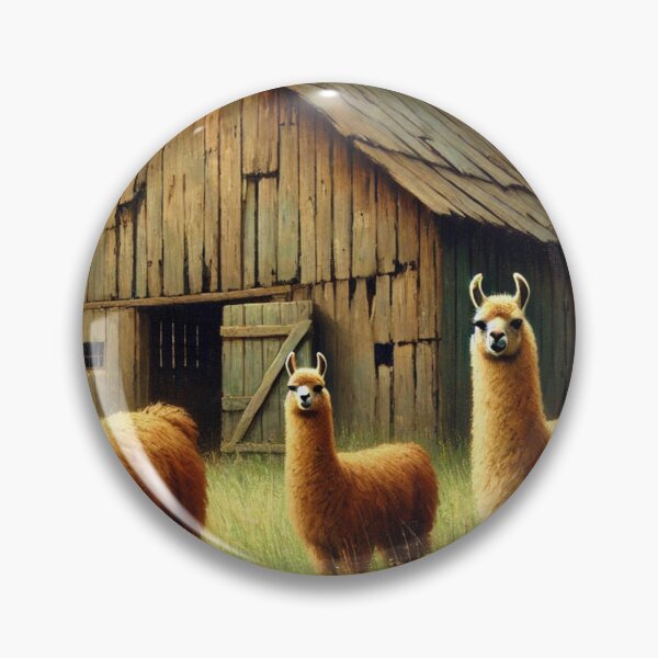 Item preview, "Llamas by the Barn" designed and sold by mustardseed-410.