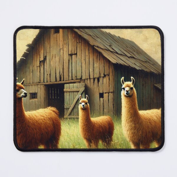 Item preview, "Llamas by the Barn" designed and sold by mustardseed-410.