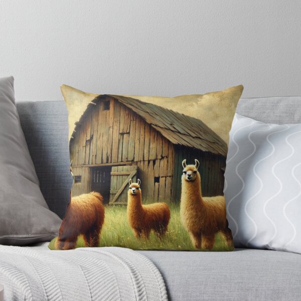 Item preview, "Llamas by the Barn" designed and sold by mustardseed-410.