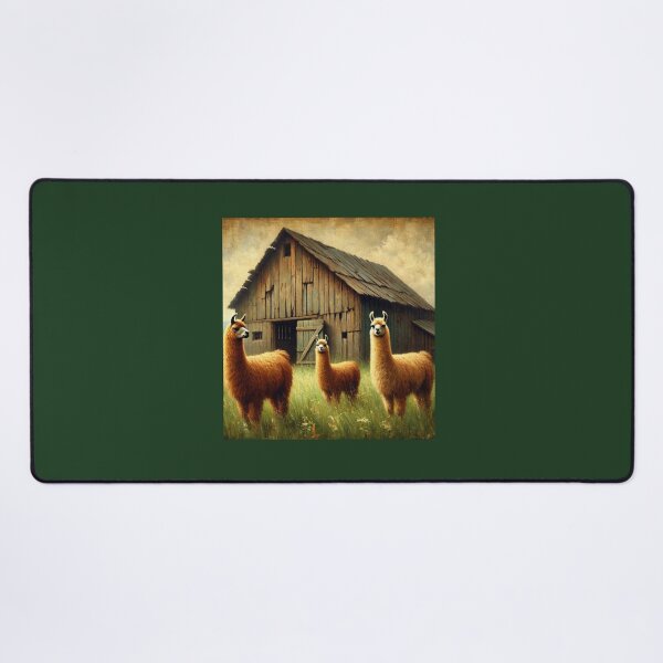Item preview, "Llamas by the Barn" designed and sold by mustardseed-410.