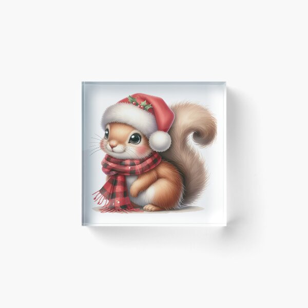 Item preview, A0551 Cozy Christmas Squirrel – Adorable Squirrel-Themed Collectible, Perfect Holiday Gift, Festive Decor, Premium Quality Design designed and sold by angieart68.