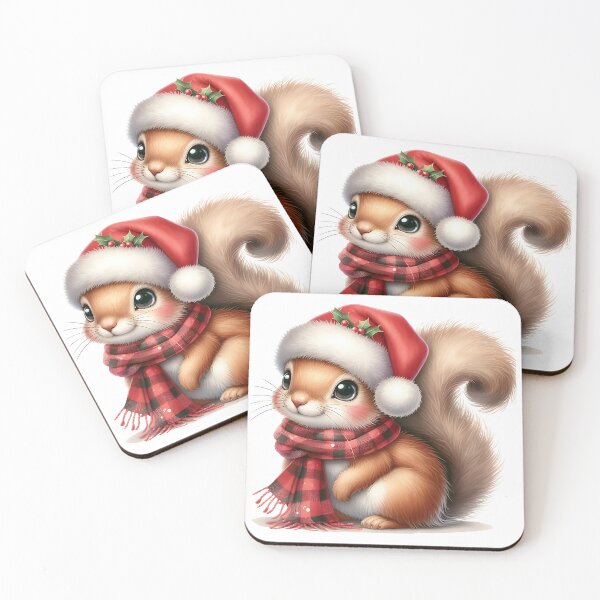 Item preview, A0551 Cozy Christmas Squirrel – Adorable Squirrel-Themed Collectible, Perfect Holiday Gift, Festive Decor, Premium Quality Design designed and sold by angieart68.