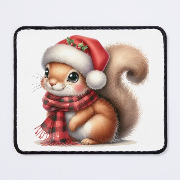 Item preview, A0551 Cozy Christmas Squirrel – Adorable Squirrel-Themed Collectible, Perfect Holiday Gift, Festive Decor, Premium Quality Design designed and sold by angieart68.