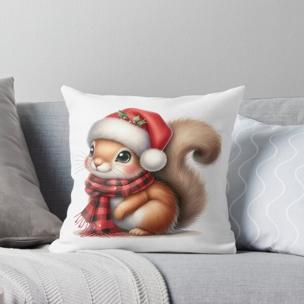 Item preview, A0551 Cozy Christmas Squirrel – Adorable Squirrel-Themed Collectible, Perfect Holiday Gift, Festive Decor, Premium Quality Design designed and sold by angieart68.
