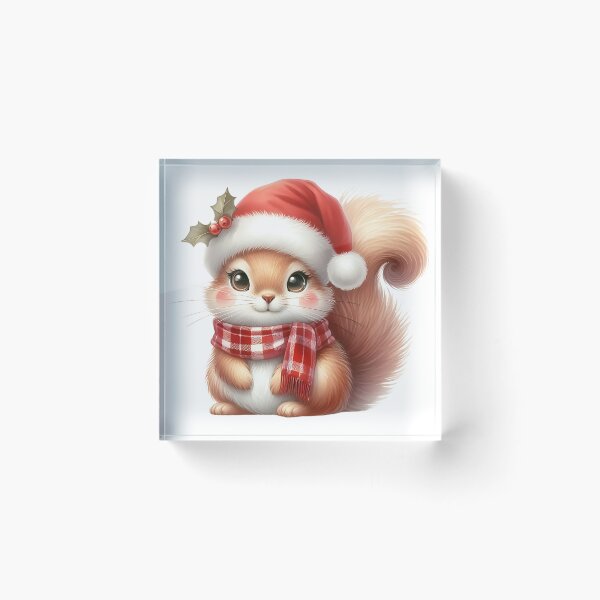 Item preview, A0551 Cozy Christmas Squirrel – Adorable Squirrel-Themed Collectible, Perfect Holiday Gift, Festive Decor, Premium Quality Design designed and sold by angieart68.