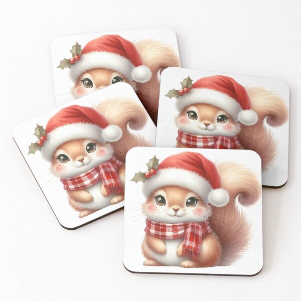 Item preview, A0551 Cozy Christmas Squirrel – Adorable Squirrel-Themed Collectible, Perfect Holiday Gift, Festive Decor, Premium Quality Design designed and sold by angieart68.