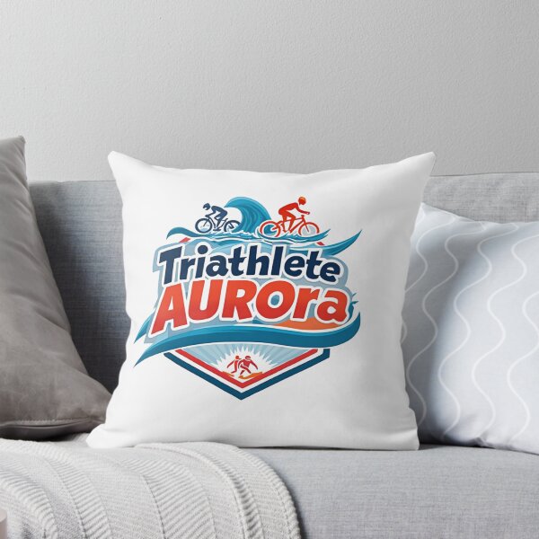 Artikelvorschau, Dynamische Triathletin Aurora – Schwimmen, Radfahren, Laufen entworfen und verkauft von Triathlongram.