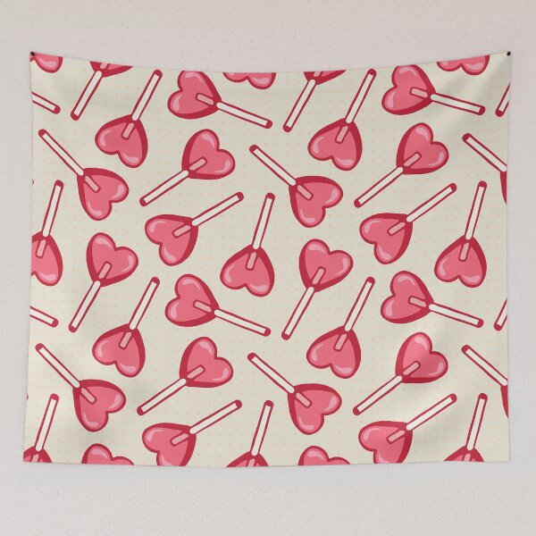 Item preview, Cute and Lovely Valentine's Day Heart Lollipop Pattern designed and sold by tartagain.