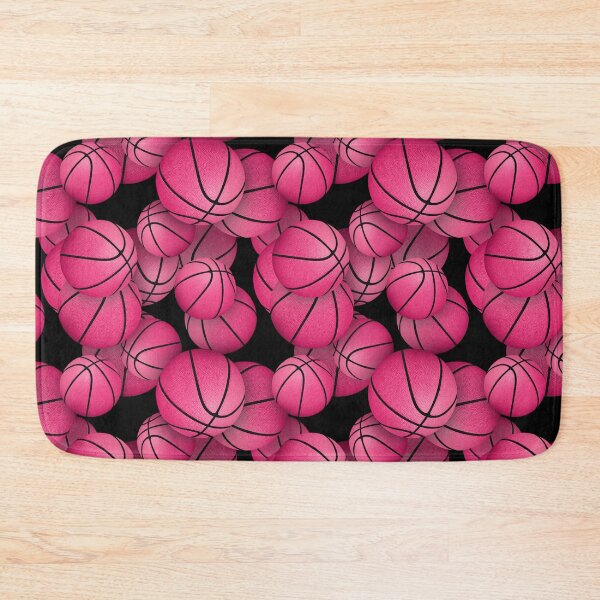 Item preview, Pink basketballs pattern designed and sold by katzdzynes.