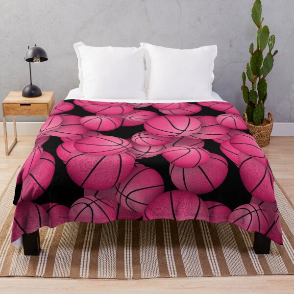 Item preview, Pink basketballs pattern designed and sold by katzdzynes.