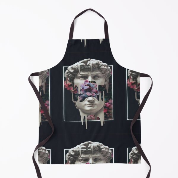 Item preview, Aesthetic David Statue Face - Michelangelo modern with Flowers designed and sold by spikemet.
