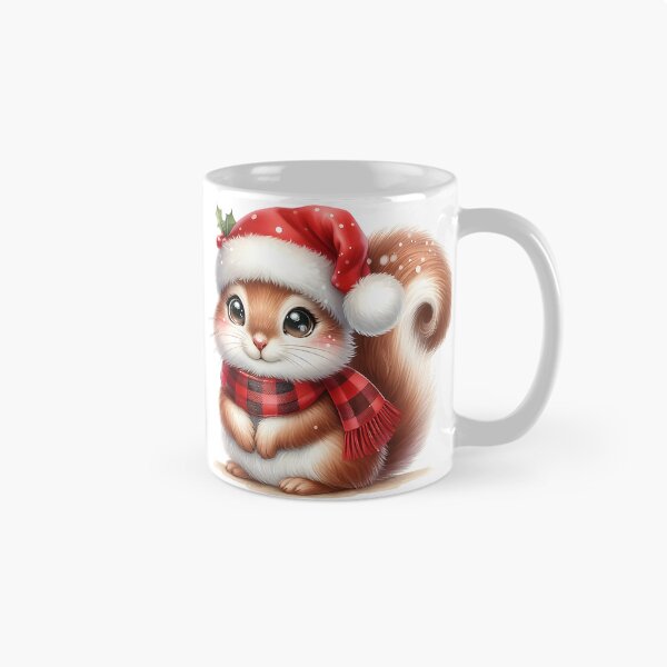 Item preview, A0551 Cozy Christmas Squirrel – Adorable Squirrel-Themed Collectible, Perfect Holiday Gift, Festive Decor, Premium Quality Design designed and sold by angieart68.