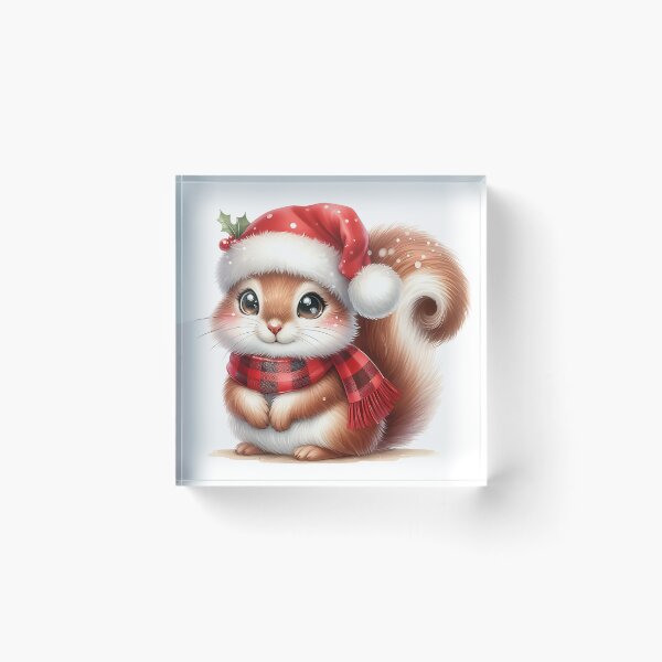 Item preview, A0551 Cozy Christmas Squirrel – Adorable Squirrel-Themed Collectible, Perfect Holiday Gift, Festive Decor, Premium Quality Design designed and sold by angieart68.