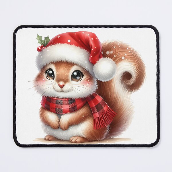Item preview, A0551 Cozy Christmas Squirrel – Adorable Squirrel-Themed Collectible, Perfect Holiday Gift, Festive Decor, Premium Quality Design designed and sold by angieart68.