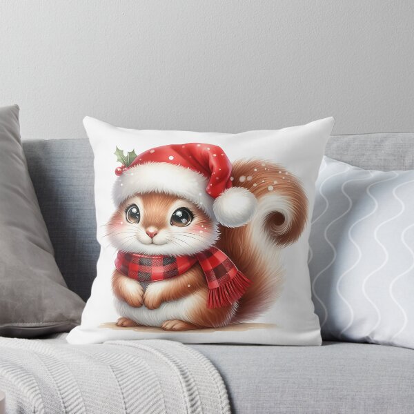 Item preview, A0551 Cozy Christmas Squirrel – Adorable Squirrel-Themed Collectible, Perfect Holiday Gift, Festive Decor, Premium Quality Design designed and sold by angieart68.