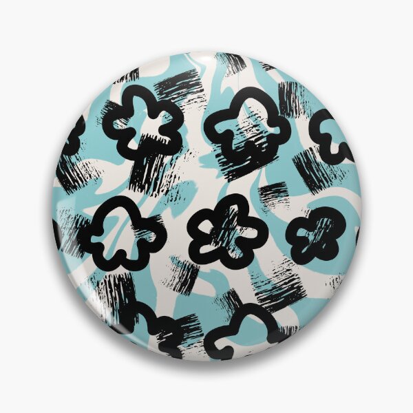 Item preview, Abstract blue, white and black, grovy pattern designed and sold by Abelievingheart.