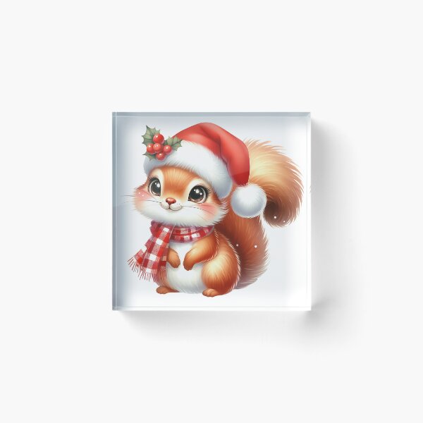 Item preview, A0551 Cozy Christmas Squirrel – Adorable Squirrel-Themed Collectible, Perfect Holiday Gift, Festive Decor, Premium Quality Design designed and sold by angieart68.