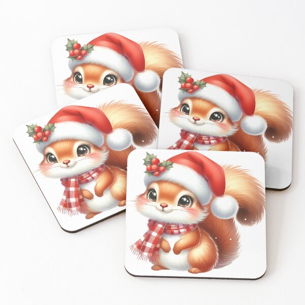 Item preview, A0551 Cozy Christmas Squirrel – Adorable Squirrel-Themed Collectible, Perfect Holiday Gift, Festive Decor, Premium Quality Design designed and sold by angieart68.