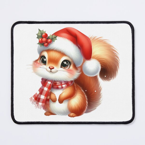 Item preview, A0551 Cozy Christmas Squirrel – Adorable Squirrel-Themed Collectible, Perfect Holiday Gift, Festive Decor, Premium Quality Design designed and sold by angieart68.