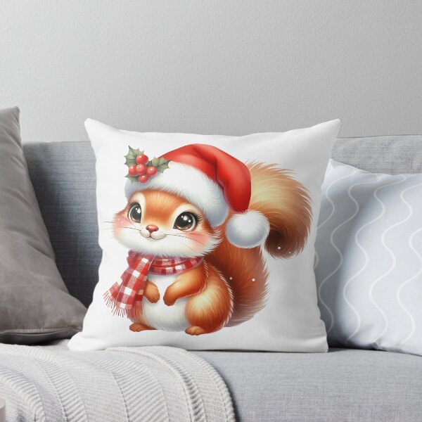 Item preview, A0551 Cozy Christmas Squirrel – Adorable Squirrel-Themed Collectible, Perfect Holiday Gift, Festive Decor, Premium Quality Design designed and sold by angieart68.