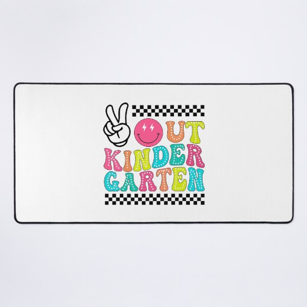 Item preview, Out Kindergarten – Bright Retro Typography with Smiley designed and sold by Fernandink1.