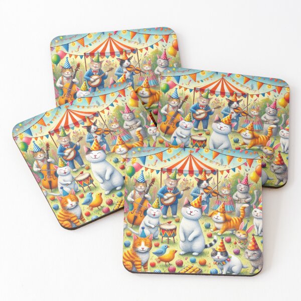 Item preview, Cats' Festival with Animal Friends designed and sold by Alta-store.