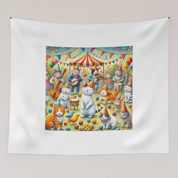 Item preview, Cats' Festival with Animal Friends designed and sold by Alta-store.