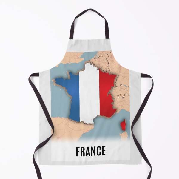 Item preview, France Flag Map Wall Art - World Map Canvas with France Geography Decor designed and sold by Psycho-Crazy.