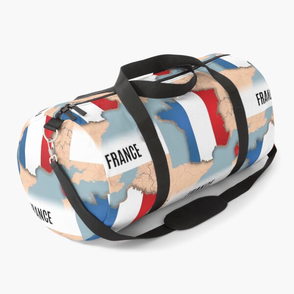 Item preview, France Flag Map Wall Art - World Map Canvas with France Geography Decor designed and sold by Psycho-Crazy.