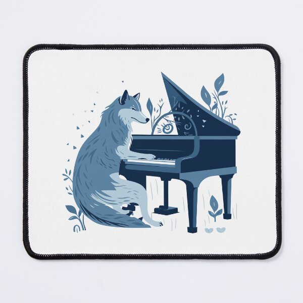 Item preview, Wolf Playing Piano designed and sold by Amir Faysal.