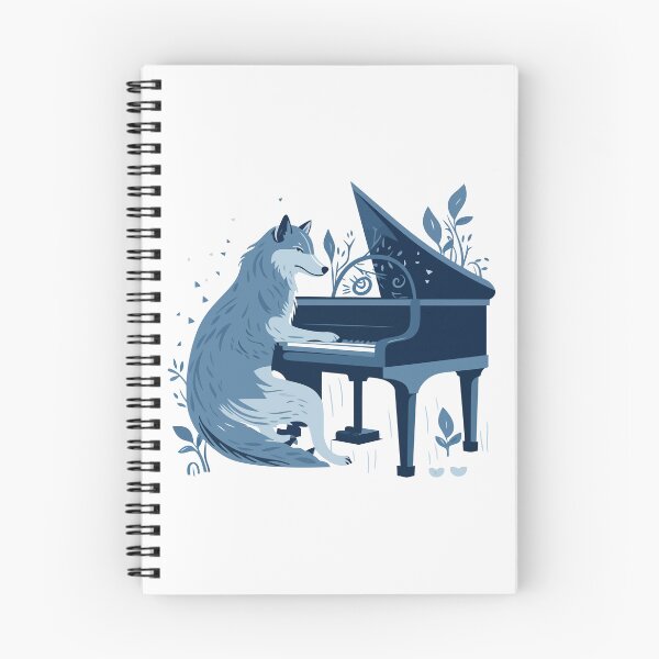 Item preview, Wolf Playing Piano designed and sold by Amir Faysal.