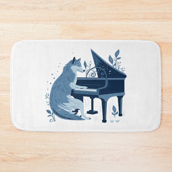 Item preview, Wolf Playing Piano designed and sold by Amir Faysal.