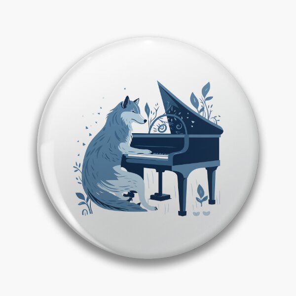 Item preview, Wolf Playing Piano designed and sold by Amir Faysal.