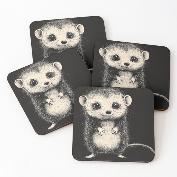 Item preview, Adorable Spiky Opossum - Cute and Quirky Animal Design designed and sold by wahyuart21.