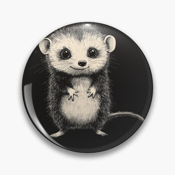 Item preview, Adorable Spiky Opossum - Cute and Quirky Animal Design designed and sold by wahyuart21.