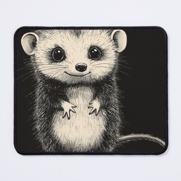 Item preview, Adorable Spiky Opossum - Cute and Quirky Animal Design designed and sold by wahyuart21.