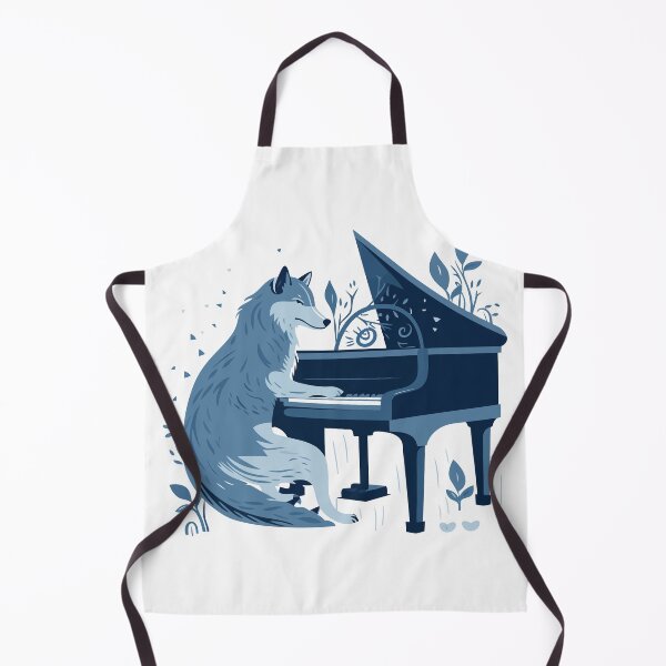 Item preview, Wolf Playing Piano designed and sold by Amir Faysal.