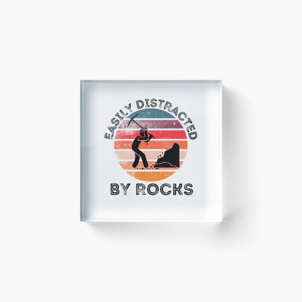 Item preview, Easily distracted by rocks designed and sold by belladesign7.